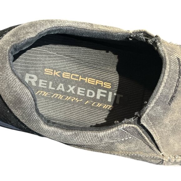SKECHERS Men's Loafers Size 10 Relaxed Fit Slip On Memory Foam Wide Fit - Picture 6 of 6